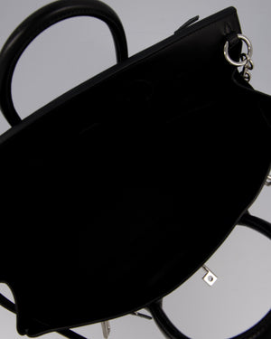 *RARE* Hermès Haut à Courroies HAC 40 Rock Bag in Noir Volupto Leather with Palladium Hardware