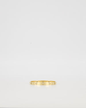 Cartier Love Bracelet in 18K Yellow Gold with Diamonds 750/1000 Size 18