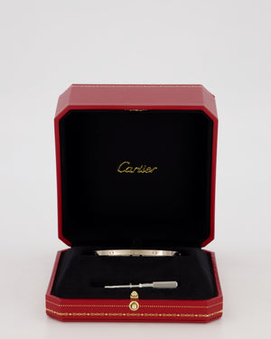 Cartier Thin Love Bracelet in 18K White Gold 750/1000 Size 18