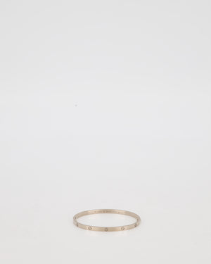 Cartier Thin Love Bracelet in 18K White Gold 750/1000 Size 18