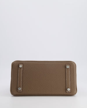 Hermès Birkin 25 Retourne Bag in Etoupe Togo Leather with Palladium Hardware