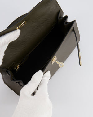 Hermès Kelly 25 Sellier Bag in Vert Loden Epsom Leather with Permabrass Hardware