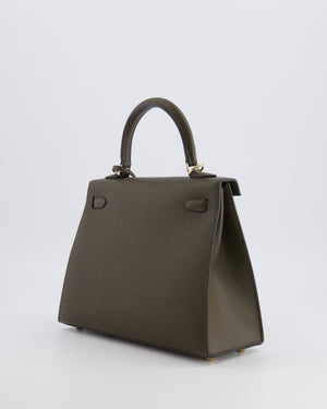 Hermès Kelly 25 Sellier Bag in Vert Loden Epsom Leather with Permabrass Hardware