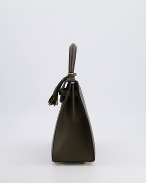 Hermès Kelly 25 Sellier Bag in Vert Loden Epsom Leather with Permabrass Hardware
