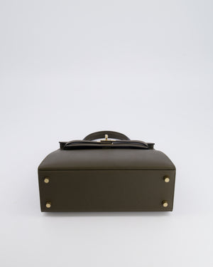 Hermès Kelly 25 Sellier Bag in Vert Loden Epsom Leather with Permabrass Hardware