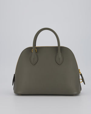Hermès Bolide 25 Bag in Gris Meyer Evercolour Leather with Gold Hardware