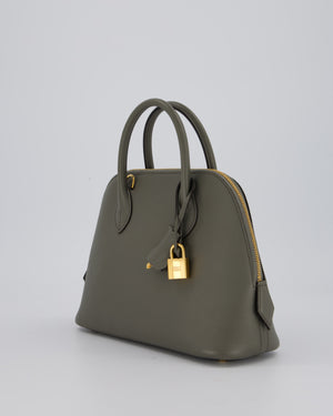 Hermès Bolide 25 Bag in Gris Meyer Evercolour Leather with Gold Hardware