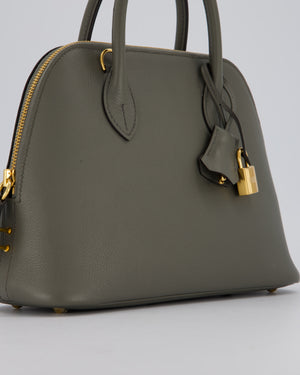 Hermès Bolide 25 Bag in Gris Meyer Evercolour Leather with Gold Hardware