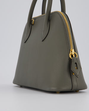 Hermès Bolide 25 Bag in Gris Meyer Evercolour Leather with Gold Hardware