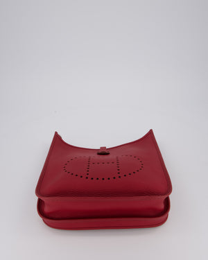 Hermès Evelyne III 29 Bag in Rouge Grenat Clemence Leather with Palladium Hardware