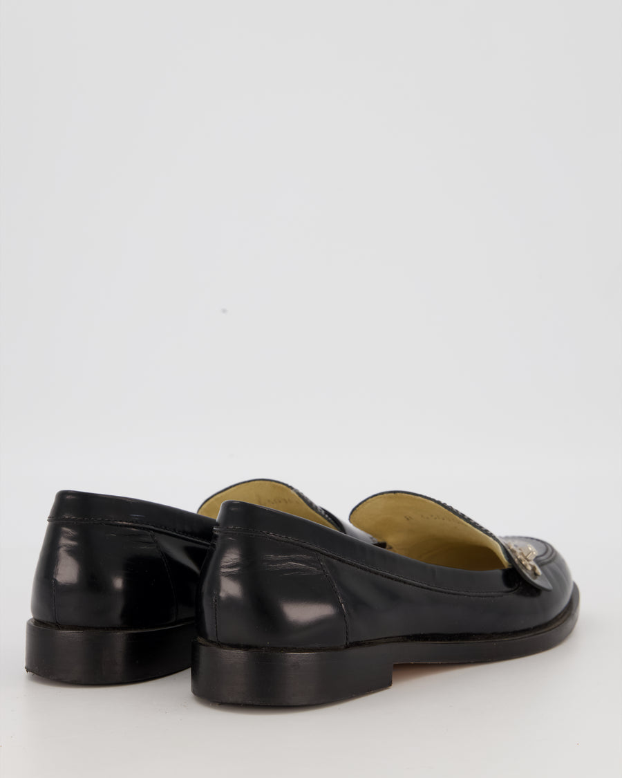 Chanel Turnlock Loafer with Champagne Gold Hardware Size EU 39.5