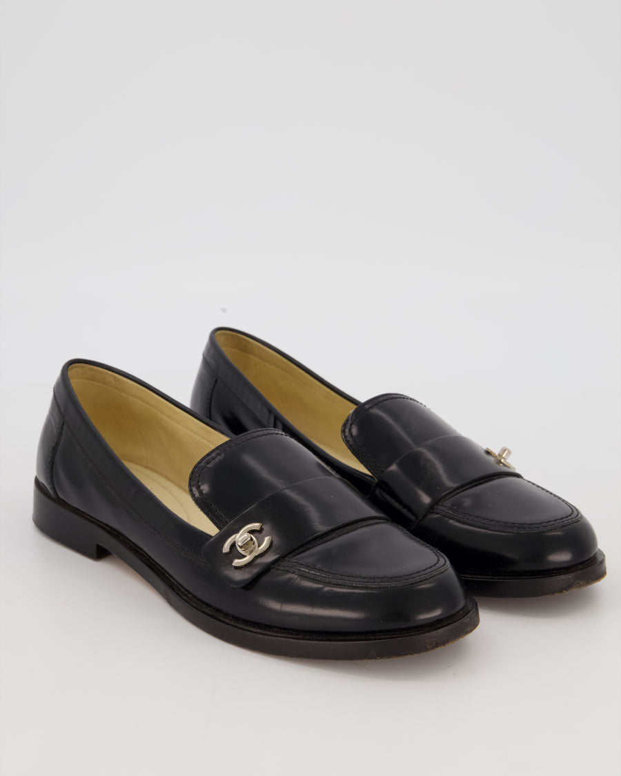Chanel Turnlock Loafer with Champagne Gold Hardware Size EU 39.5