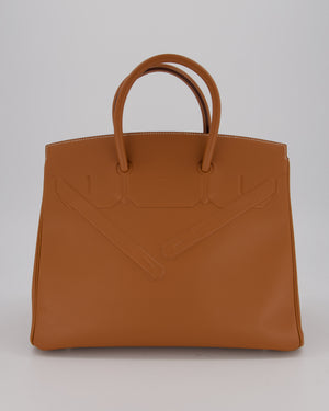 Hermès Birkin 35 Shadow in Gold Swift Leather and Palladium Hardware
