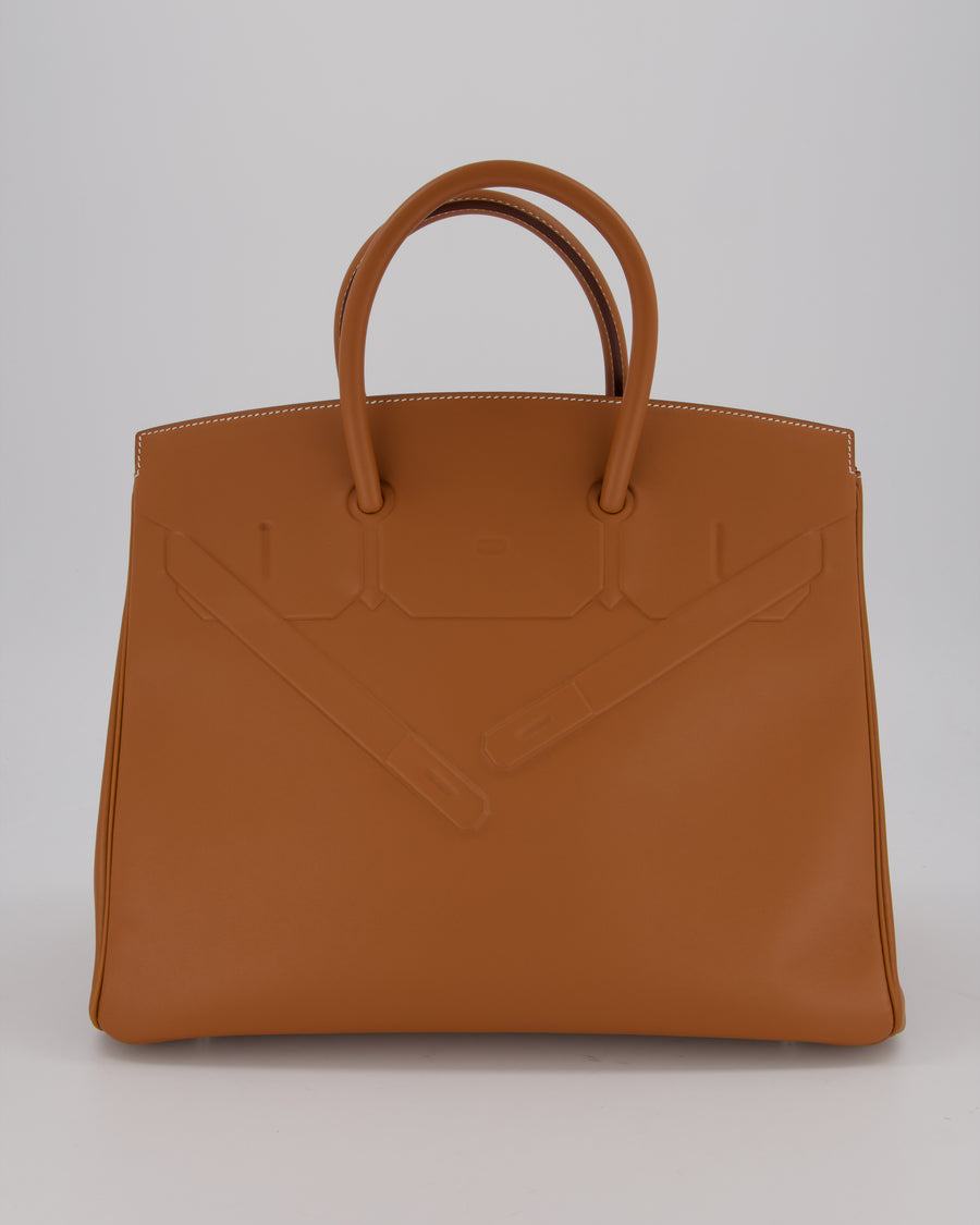 Hermès Birkin 35 Shadow in Gold Swift Leather and Palladium Hardware