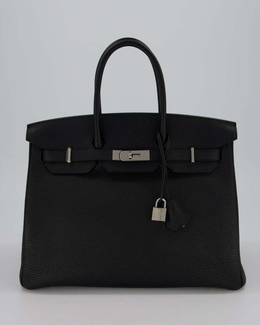 Hermès Birkin 35 Bag in Black Togo Leather with Palladium Hardware