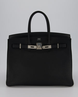 Hermès Birkin 35 Bag in Black Togo Leather with Palladium Hardware