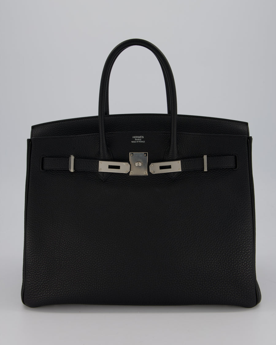 Hermès Birkin 35 Bag in Black Togo Leather with Palladium Hardware