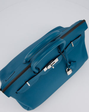 Hermès Birkin 35cm Bag in Blue Petrole Togo Leather with Palladium Hardware