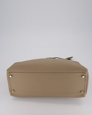 Hermès Kelly 32 Retourne Bag in Gris Tourterelle Togo Leather with Palladium Hardware