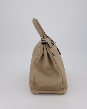 Hermès Kelly 32 Retourne Bag in Gris Tourterelle Togo Leather with Palladium Hardware