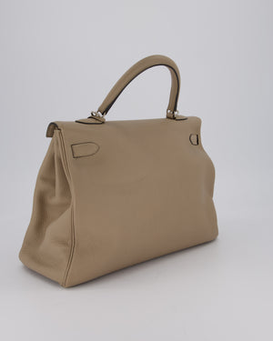 Hermès Kelly 32 Retourne Bag in Gris Tourterelle Togo Leather with Palladium Hardware