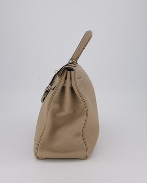 Hermès Kelly 32 Retourne Bag in Gris Tourterelle Togo Leather with Palladium Hardware