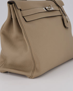 Hermès Kelly 32 Retourne Bag in Gris Tourterelle Togo Leather with Palladium Hardware