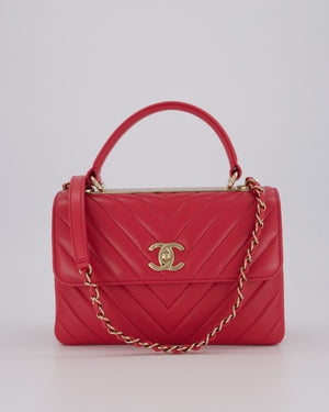 Chanel Pink Trendy Small Flap Bag in Lambskin Leather with Gold Hardware
