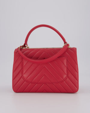 Chanel Pink Trendy Small Flap Bag in Lambskin Leather with Gold Hardware