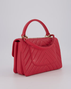 Chanel Pink Trendy Small Flap Bag in Lambskin Leather with Gold Hardware