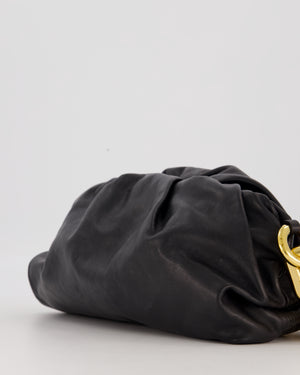 Bottega Veneta Chain Pouch Bag in Black Soft Nappa Leather with Gold Hardware