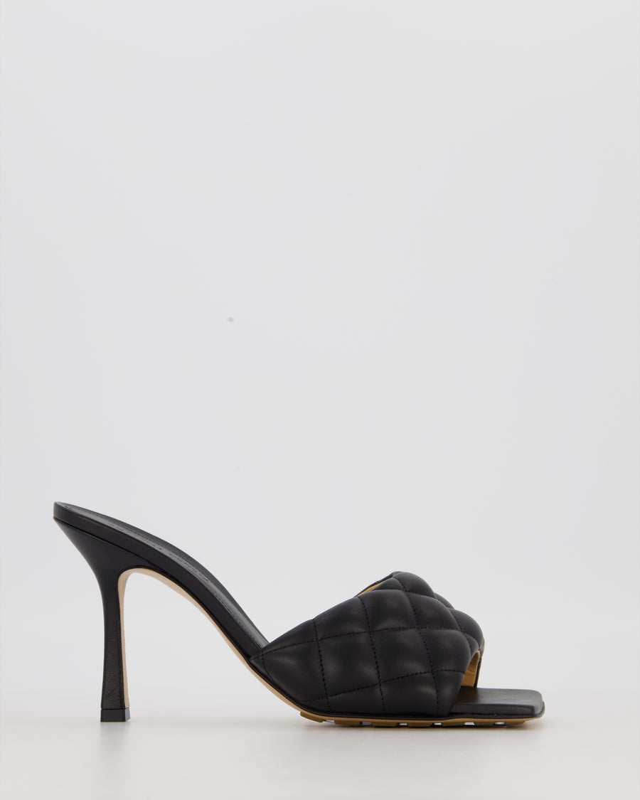 Bottega Veneta Leather Padded Mules 90 in Black Size EU 39