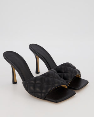 Bottega Veneta Leather Padded Mules 90 in Black Size EU 39