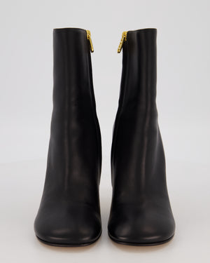 Fendi First Leather Ankle Boots in Black Size EU 39