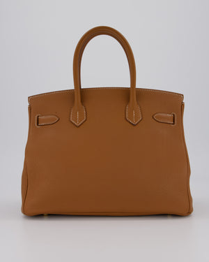*RARE* Hermès Birkin 30 Retourne Bag in Gold Togo Leather with Gold Hardware