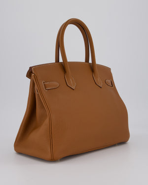 *RARE* Hermès Birkin 30 Retourne Bag in Gold Togo Leather with Gold Hardware