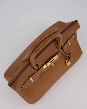 *RARE* Hermès Birkin 30 Retourne Bag in Gold Togo Leather with Gold Hardware
