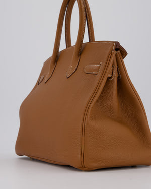 *RARE* Hermès Birkin 30 Retourne Bag in Gold Togo Leather with Gold Hardware