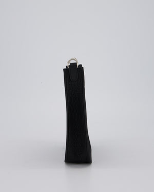 Hermès Mini Evelyne 16 Bag in Noir Clemence Leather with Palladium Hardware