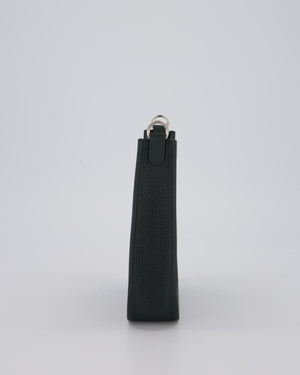Hermès Mini Evelyne Bag in Vert Mangrove Clemence Leather with Palladium Hardware