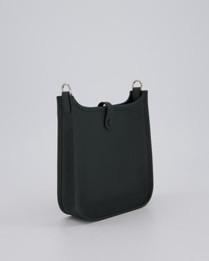 Hermès Mini Evelyne Bag in Vert Mangrove Clemence Leather with Palladium Hardware