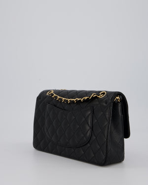 Chanel Medium Black Classic Double Flap Bag in Caviar Leather with Gold Hardware