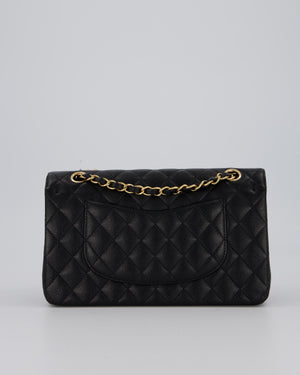 Chanel Medium Black Classic Double Flap Bag in Caviar Leather with Gold Hardware