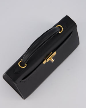 Hermès Kelly 25 Sellier Bag in Noir Epsom Leather with Gold Hardware