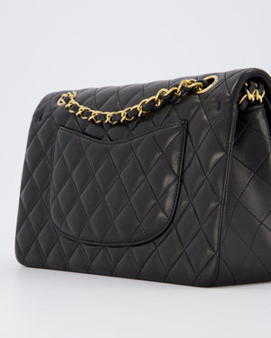 *AMAZING CONDITION* Chanel Vintage Black Medium Classic Double Flap Bag in Lambskin Leather with 24K Gold Hardware