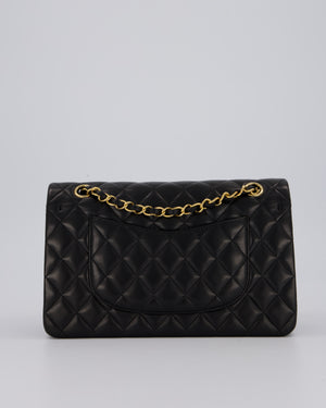*AMAZING CONDITION* Chanel Vintage Black Medium Classic Double Flap Bag in Lambskin Leather with 24K Gold Hardware