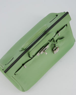 Hermès Birkin 25 Retourne Bag in Vert Criquet Swift Leather with Palladium Hardware