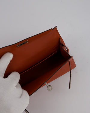 Hermès Mini Kelly II 20 Bag in Cuivre Chèvre Mysore Leather with Palladium Hardware