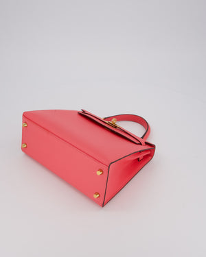 Hermès Kelly 25 Sellier Bag in Rose Azalee Epsom Leather with Gold Hardware
