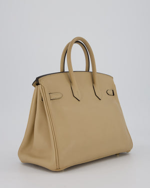 Hermès Birkin 25 Retourne Bag in Trench Swift Leather with Gold Hardware